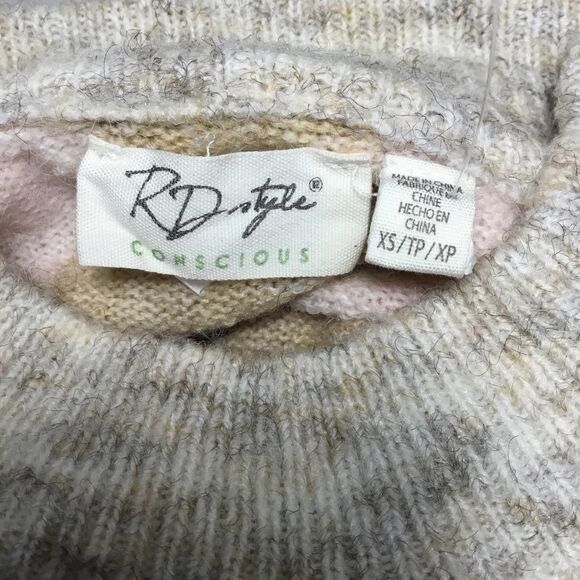 RD Style Geometric Western Aztec Southwestern Multicolor Knitted Sweater XS - Picture 4 of 10